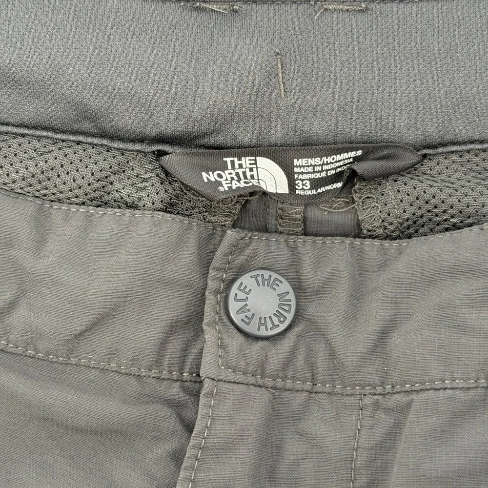 The North Face Hiking Shorts Mens 33 Gray Technical Cargo Utility Stretch Trail